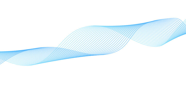 Abstract blue wave background featuring a digital vector illustration with wavy gradient lines and a light texture design for a professional business wallpaper