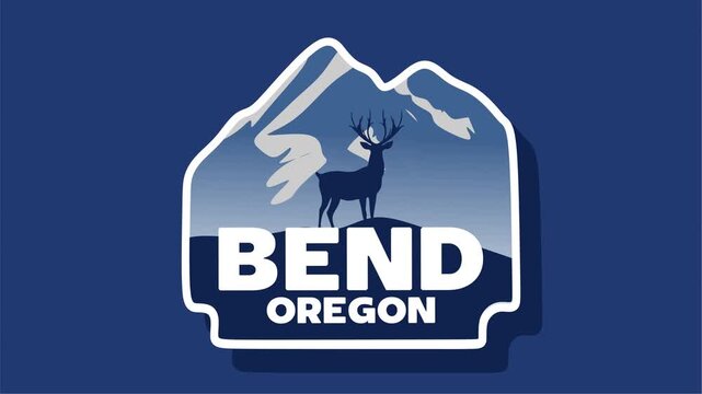 bend oregon with beautiful mountain silhouettes