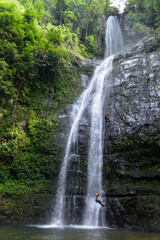 Obraz premium water fall in laos 