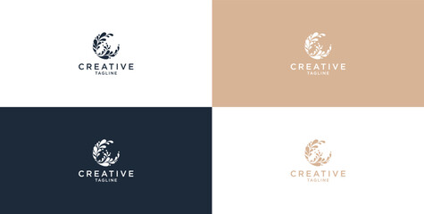 Water drop logo design with splash effect.