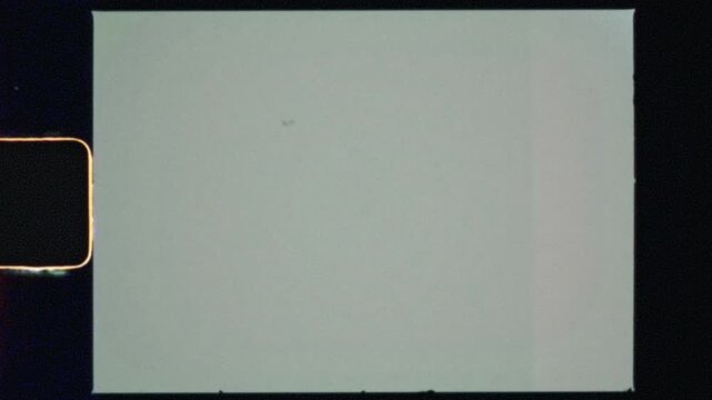 Vintage Cinematic 8mm Film Frame Overlay with Analog Grain, Celluloid Dust, Scratches and Sprocket Detail