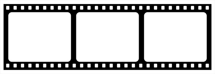 Obraz premium blank film strip on transparent background