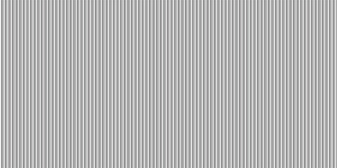 Fototapeta premium Narrow black-white vertical lines. Symmetric geometric ornament. Striped seamless pattern, abstract wallpaper. Digital paper for textile print, page fill. Vector