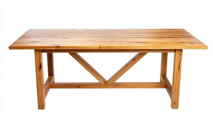 Fototapeta premium Rustic wooden table with a simple design.