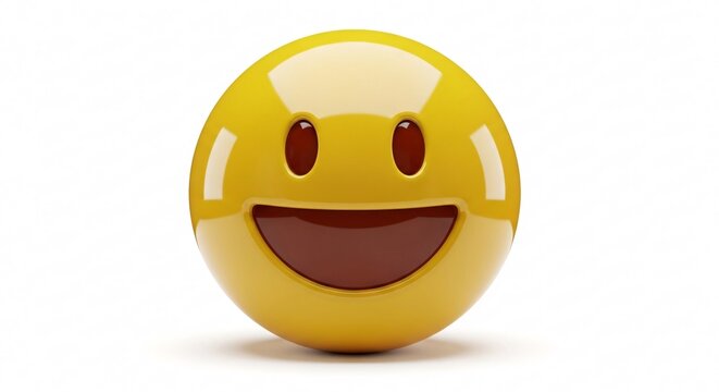 Cute 3D Emoji Illustration Isolated on White Background