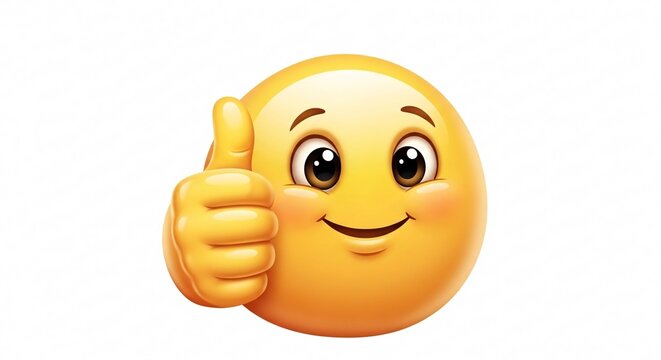 Cute 3D Emoji Illustration Isolated on White Background