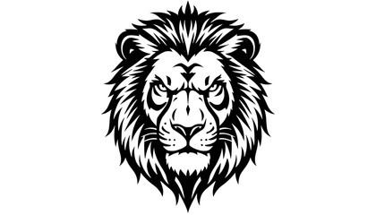 Fierce Lion Face Logo