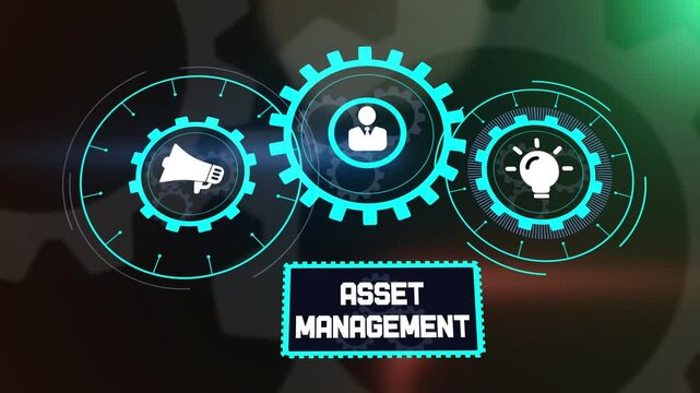 Professional asset management for business financial stability, strategic resource planning with gear mechanism