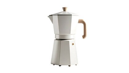 White Stovetop Espresso Coffee Maker.