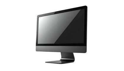 Modern Computer Monitor with Blank Screen.