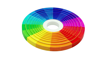 Rainbow Color Wheel Swatches