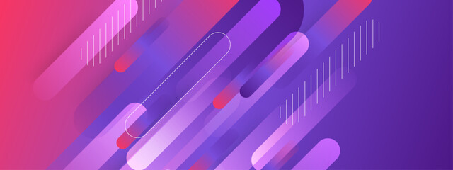 Futuristic purple and blue composition with glowing diagonal elements for technology and gaming themes © SyahCreation