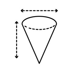 Sales funnel diagram icon in outline style representing marketing funnel, lead generation, conversion process, and business growth strategy.