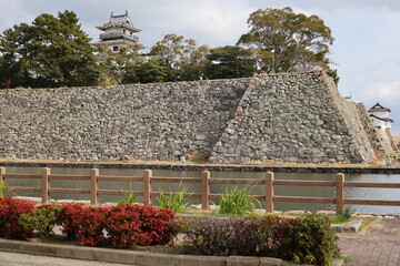 A Japanese castle : a view  of Imabari-jo Castle in Imabari City in Ehime  Prefecture  © SAGURI　YUKIO