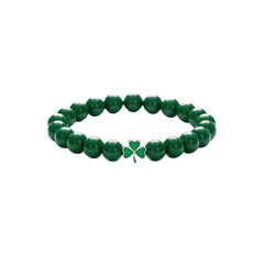 Obraz premium Green Shamrock Beaded Bracelet