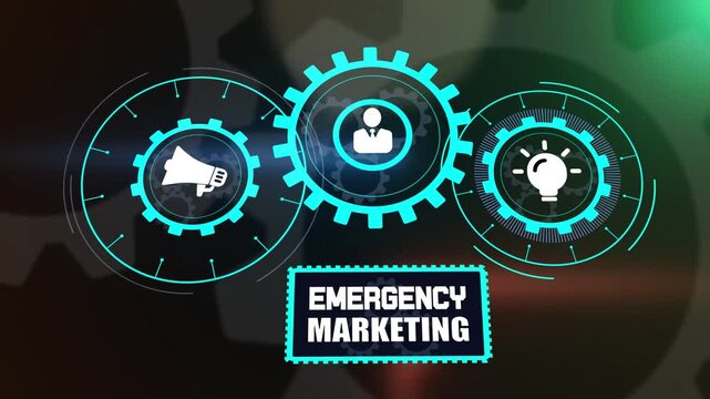 Strategic emergency marketing plan for business crisis management, professional leadership and gear mechanism system