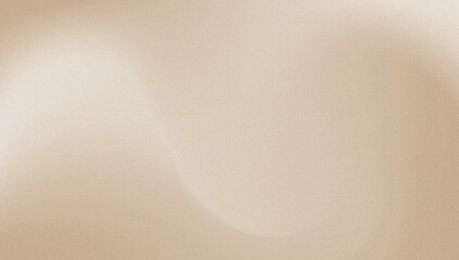 A soft milky brown gradient background features a grainy texture for minimalist neutral aesthetic categorization. Beige grainy gradient. © dhonyfixty