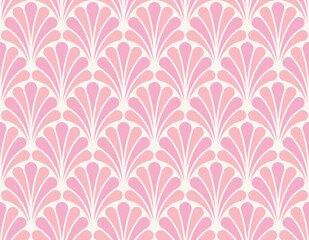 Obraz premium Damask leaves seamless pattern. Vector retro style background print. Decorative flower texture.