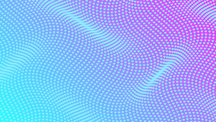 Abstract Cyan and Magenta Heart Pattern Background with Soft Gradient Waves