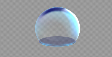 Sphere shield abstract energy protection spheres. Force field globe shell. Dome barrier technology vector set