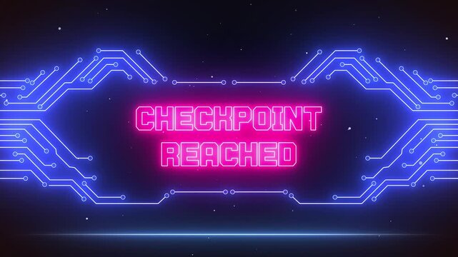 Essential checkpoint reached notification for difficult levels, perfect for highlighting your perseverance