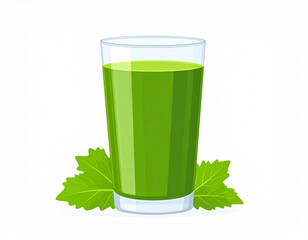 Generative AI
グラスに注がれた青汁のシンプルなベクターイラスト素材