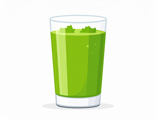 Generative AI
グラスに注がれた青汁のシンプルなベクターイラスト素材