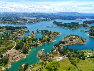 Obraz premium View of Guatapé reservoir
