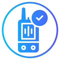 Obraz premium walkie talkie gradient icon