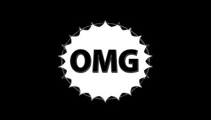 A black and white image with a central white shape