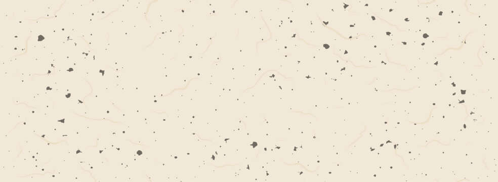 Ecru mulberry and rice paper texture. Craft eggshell background. Vector illustration.