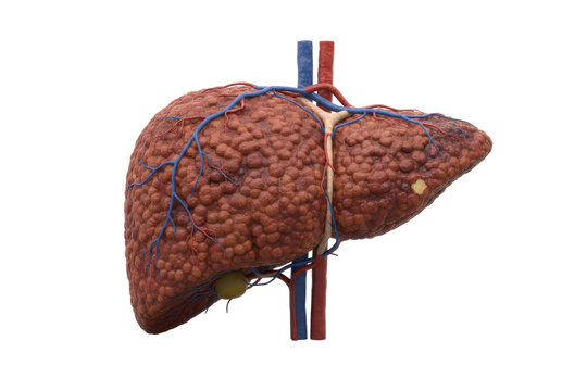 Human Liver Anatomy, Cirrhosis Disease, Medical Illustration, Organ Health