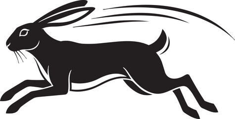 Obraz premium vector animal black color on white color background .