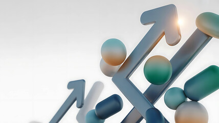 Abstract Digital Marketing Growth Concept