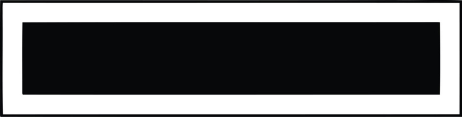 Obraz premium Black Rectangle Vector Icon Isolated Minimalist Geometric Shape for Web and Design