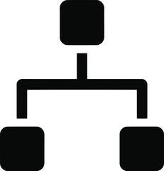Obraz premium Vector icon of organizational chart structure for business workflow and hierarchy