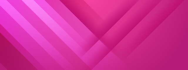 Fototapeta premium Vibrant pink abstract background featuring elegant diagonal overlapping lines with soft light effects and gradient textures