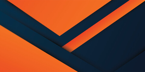 A modern, geometric abstract background featuring a dark blue and orange square theme.