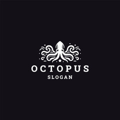 Obraz premium Octopus logo template vector illustration design