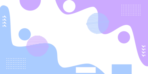 Modern abstract background with overlapping pastel circles and fluid shapes, creating a dynamic and playful design for digital marketing.