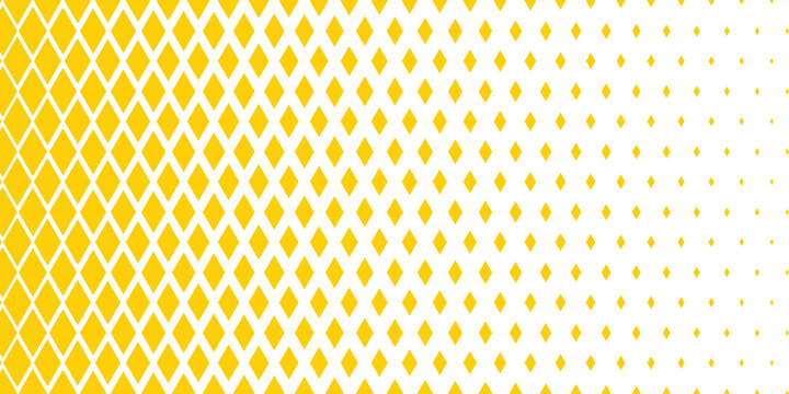 simple yellow rhombus halftone pattern for banner poster background.