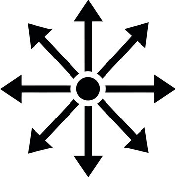 Symmetrical arrow pattern