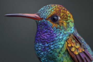 Obraz premium Colorful heliomaster furcifer hummingbird perched in natural habitat showcasing vibrant plumage in a tranquil environment