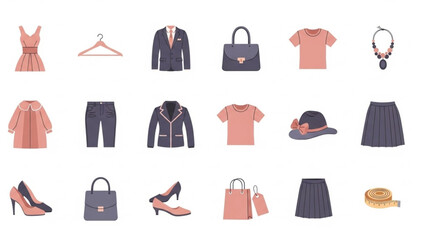 Collection of Womens Fashion Apparel and Accessories.