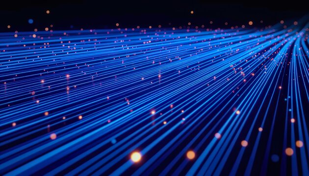 Future speed communication via digital fiber technology data network connection abstract - Powered by Adobe