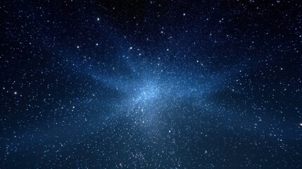 Obraz premium Capturing a starry night sky filled with countless stars for viewing from a low perspective near a dark area away from city lights