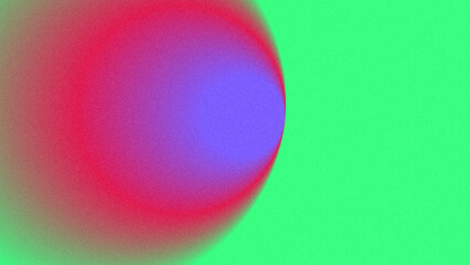 Half circular gradient with vibrant red purple and blue green colors against a luminous green...