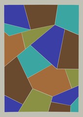 Obraz premium Psychedelic trippy vintage retro illustration