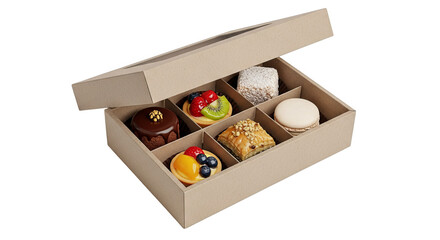 Gourmet Dessert Box With Assorted Mini Pastries And Sweets