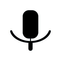 flat vector icon of microphone equipment